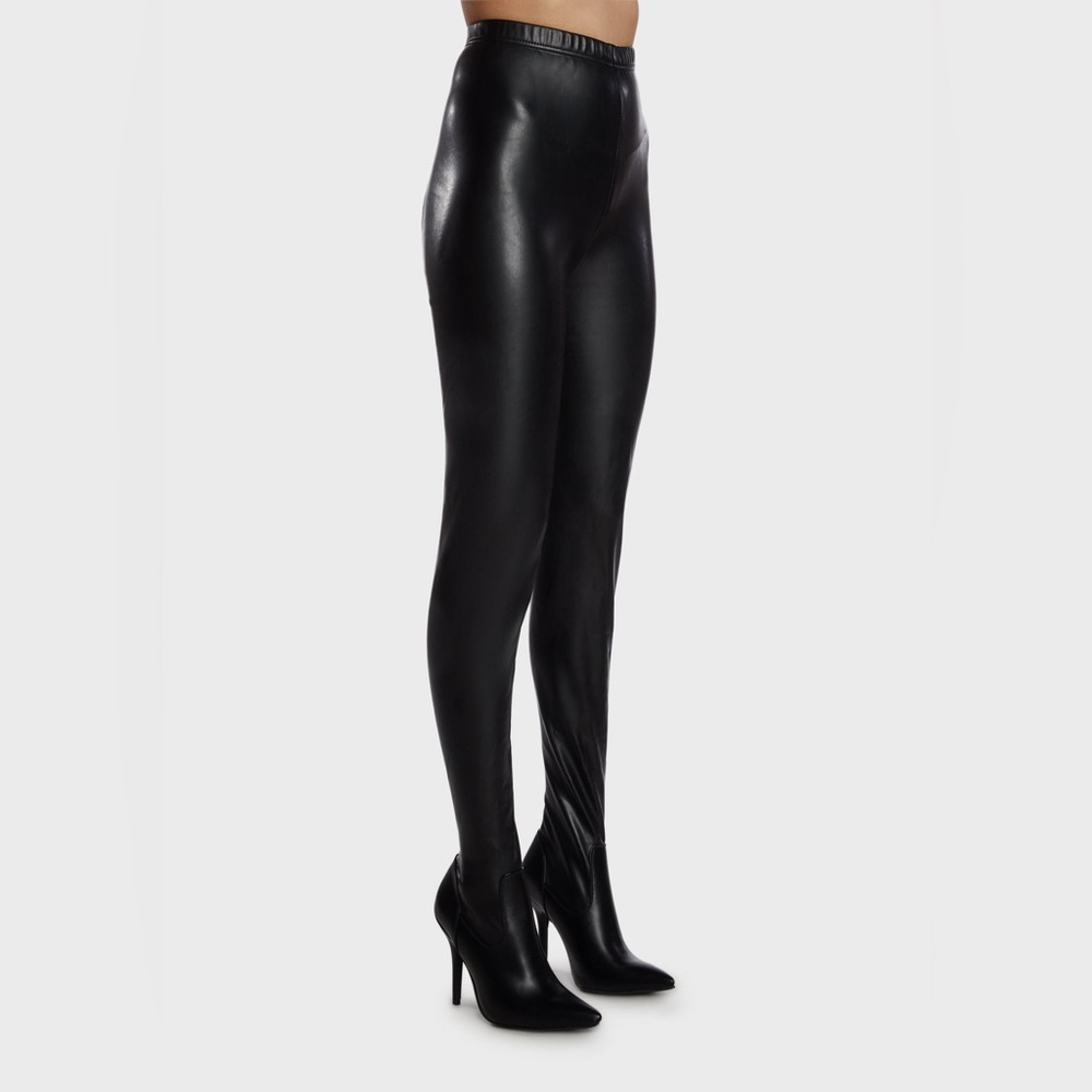 Azalea Wang Vegan Leather Pants Boots Slim-fit Size 7